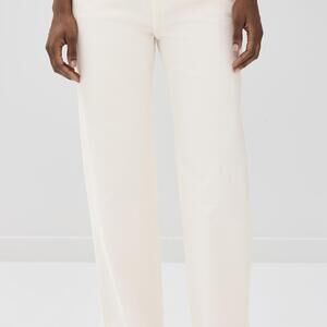 Reformation Val 90s Straight Jeans in Cream